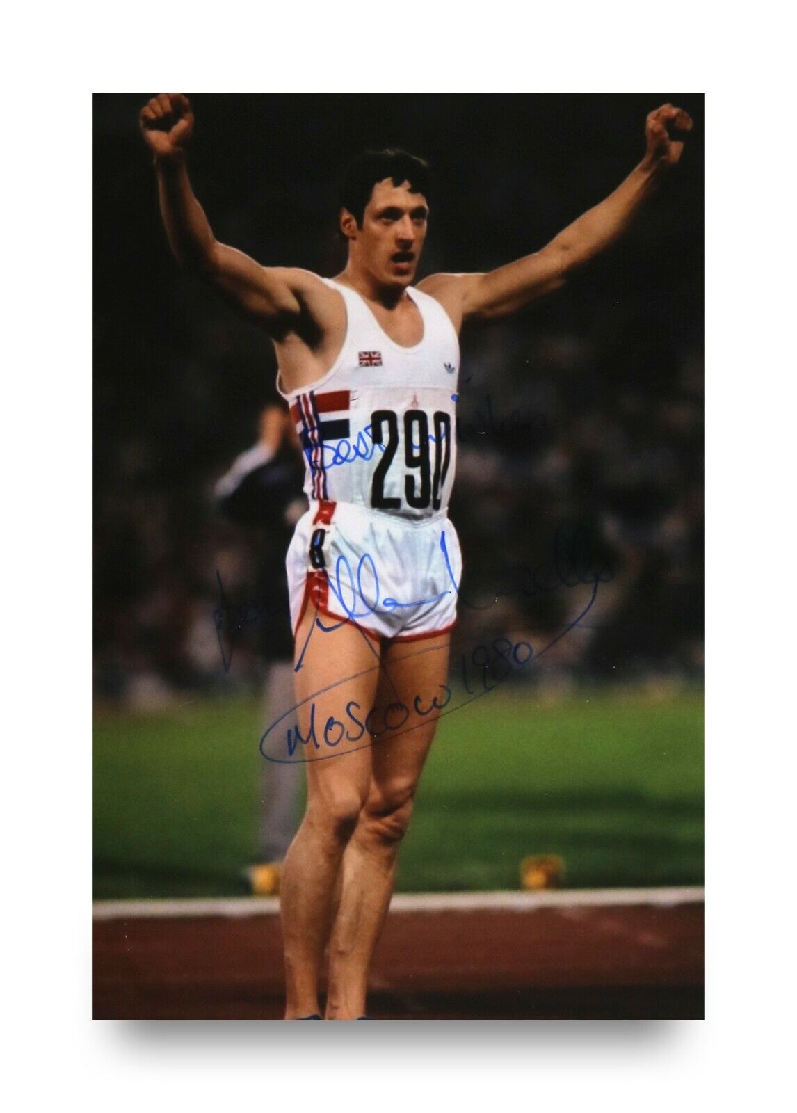 Allan Wells Signed 6x4 Photo Poster painting Olympic Champion Moscow 1980 Genuine Autograph +COA