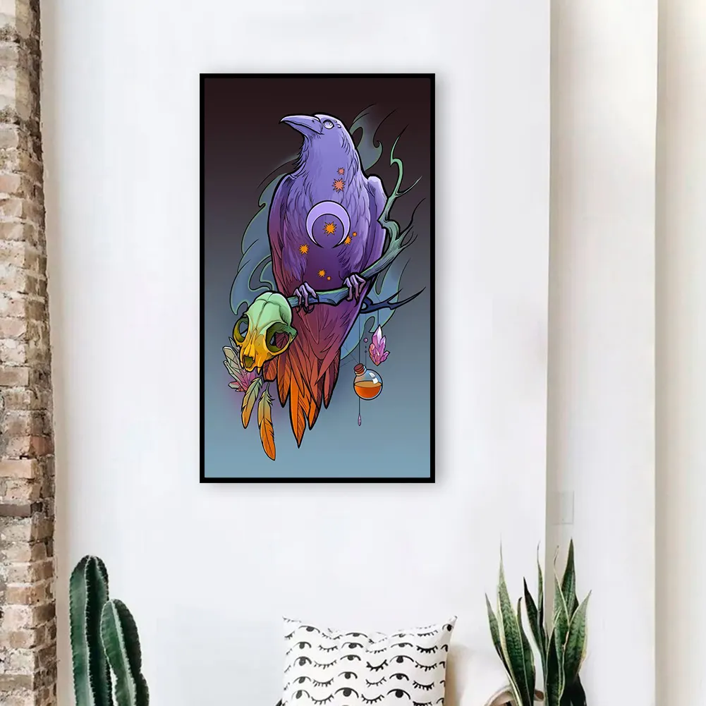 Diamond Painting - Full Square Drill - Crow(20*30 - 50*70cm)