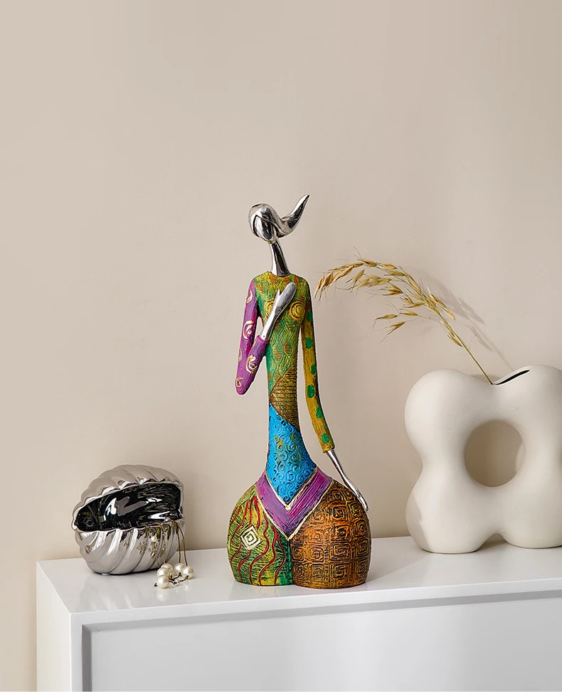 Tegooe Abstract Character Sculpture - Modern Resin Desktop Art Ornaments