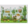 White Bear-Garden-11CT Stamped Cross Stitch 90*60cm/35.43*23.62in(Big Size)