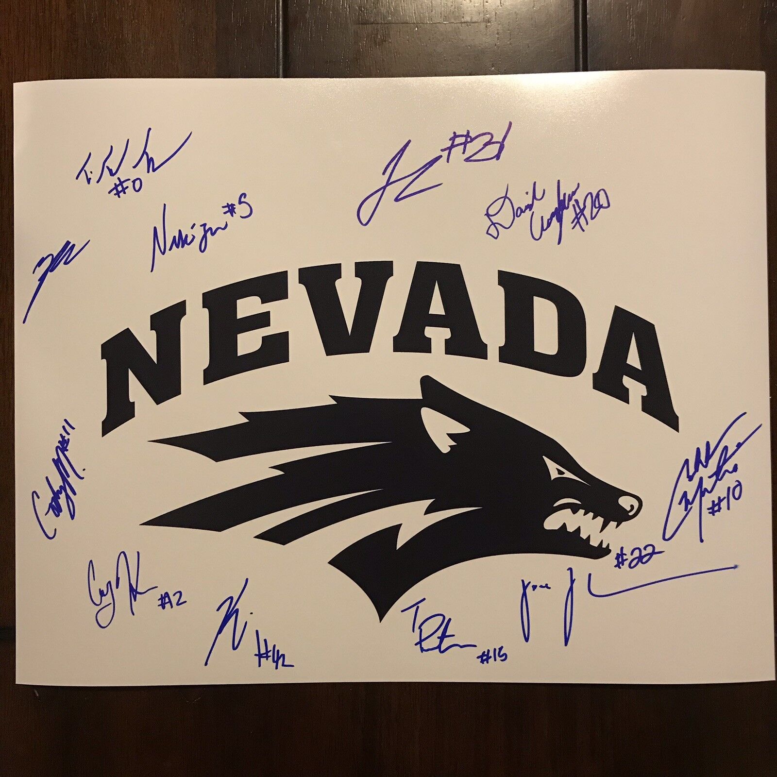 2018-19 NEVEDA WOLF PACK Basketball Team Signed Autographed 11x14 Photo Poster painting UNR COA