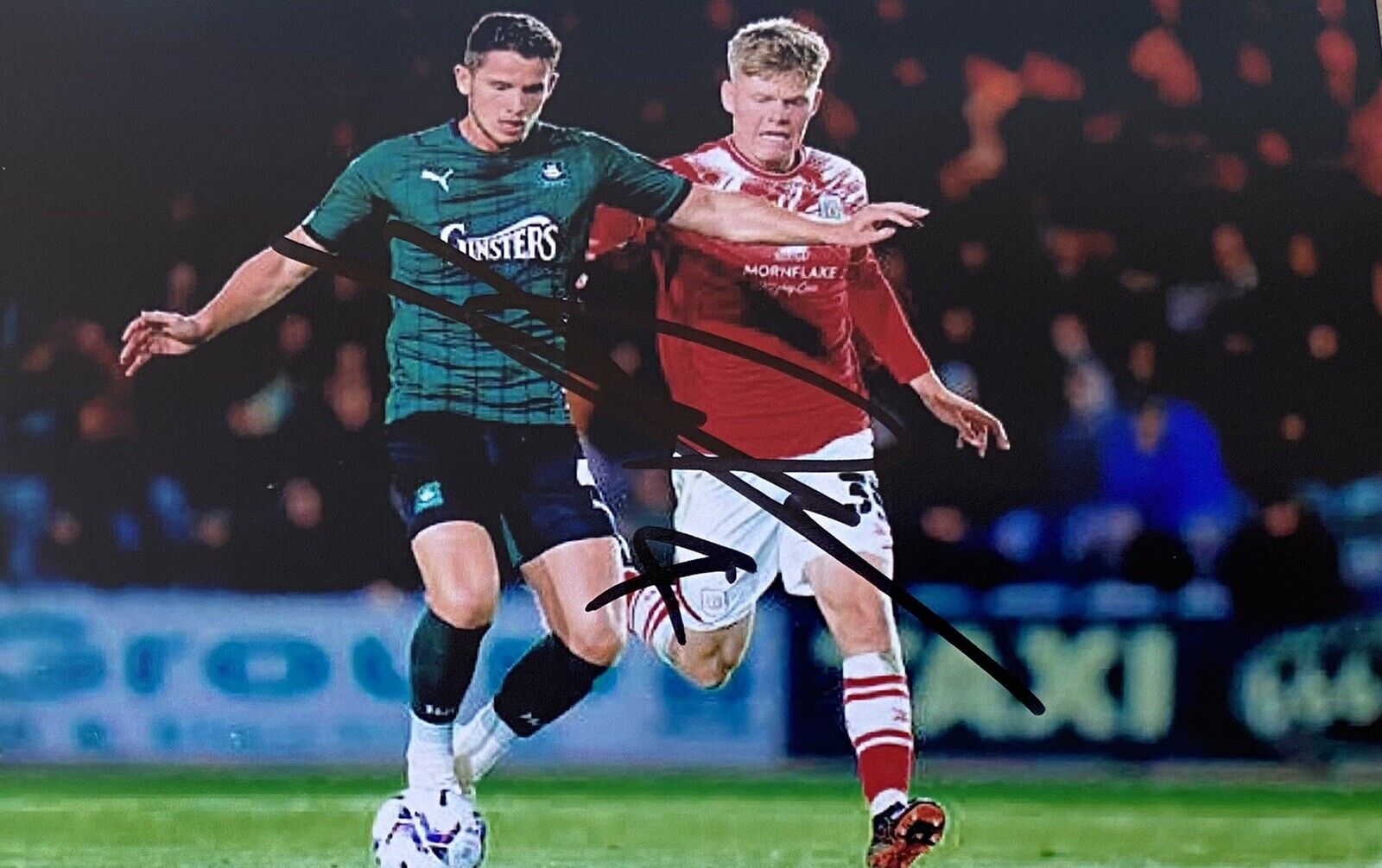 Jordan Houghton Genuine Hand Signed Plymouth Argyle 6X4 Photo Poster painting