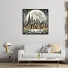 Christmas Scenery-14CT Stamped Cross Stitch 40*40cm/15.75*15.75in tapestrymarket