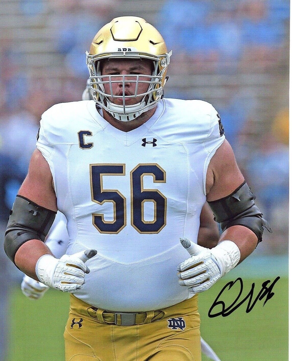 Quenton Nelson Notre Dame Irish Reprinted autographed signed 8x10 Photo Poster painting ND!