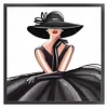 (Stamped/Counted) Elegant Woman In Hat-11CT Cross Stitch 40*40cm/15.75*15.75in