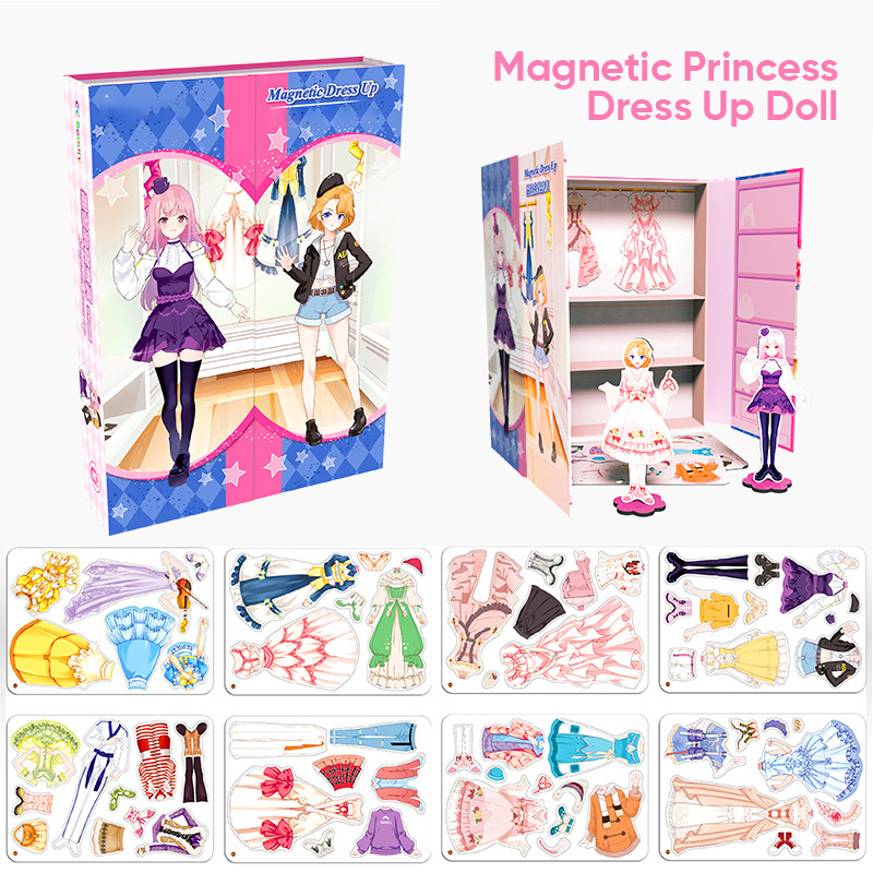  Magnet Dress Up Dolls,Magnetic Doll Dress Up Kits,Magnetic  Dolls,Magnetic Princess Dress Up Paper Doll,Magnetic Dress Up Dolls for  Girls Ages,Magnetic Paper Dolls for Girls Ages 4-7 (D) : Toys & Games