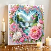 (Pre-Framed)Heart Landscape-Special Shape Diamond Painting Kit(25x25cm)