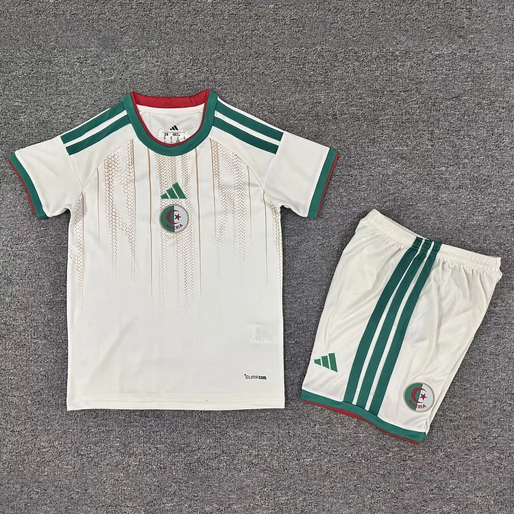 Kids  Algeria Home 2026 World Cup Home Football Jersey
