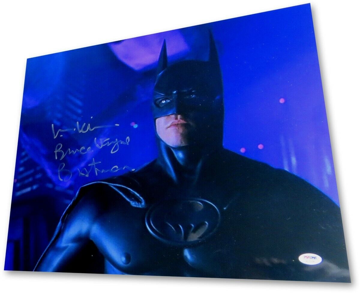 Val Kilmer Signed Autograph 16X20 Photo Poster painting Inscribed Batman Bruce Wayne PSA AC12106