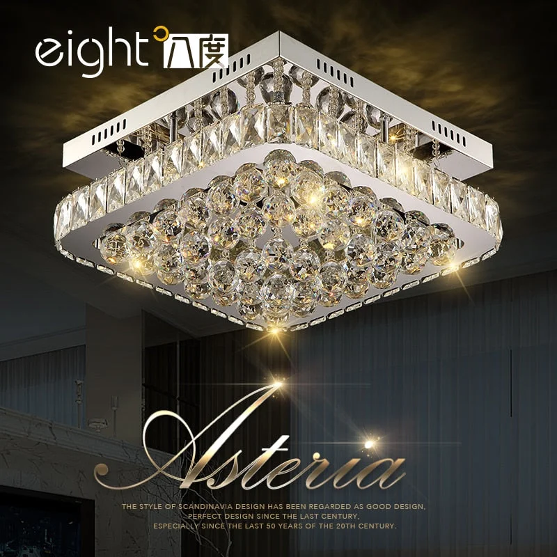 LED Ceiling Lights Modern K9 crystal luminaires home fixtures illumination living room Ceiling lamps bedroom Ceiling lighting