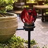 Resin Guardian Solar Garden Stake Light Waterproof Outdoor Figurine