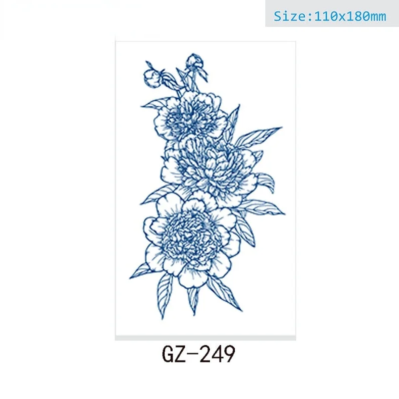 Juice tattoo stickers Net celebrity tattoo stickers lasts 15 days Herbal semi-permanent tattoo stickers