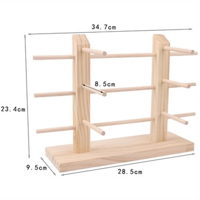 Minimalist Solid Color Solid Wood Patchwork Jewelry Rack