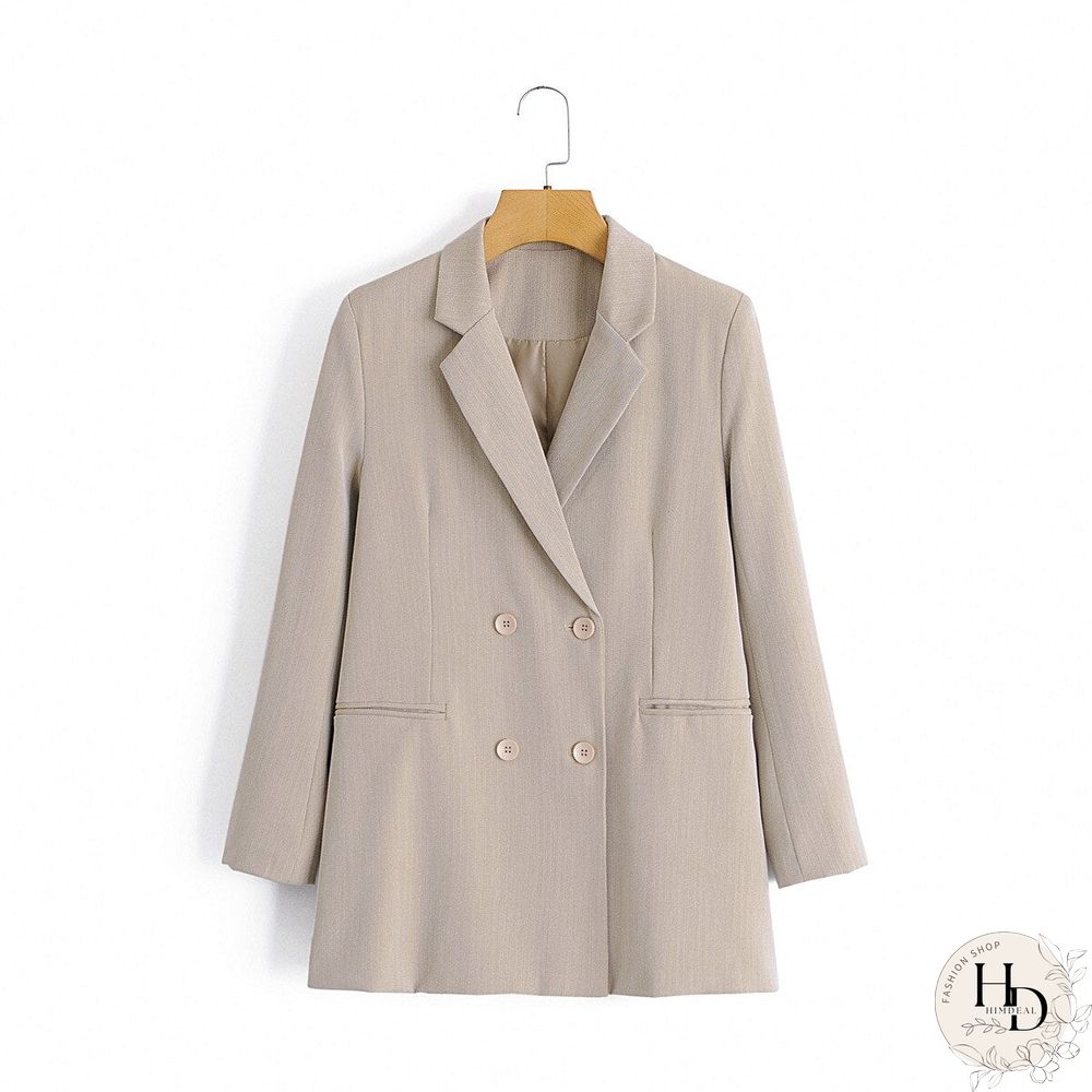 Spring Autumn Women Vintage Khaki 2 Pieces Set OL Office Blazer Jacket Coat+Pencil Pant Suits Casual Trouser Outfits Female