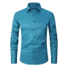 Men's Plus Size Elastic Non-iron Shirt