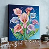 DIY Pearl Painting Calla Lily for Home Wall Decor with Frame(25x25cm)