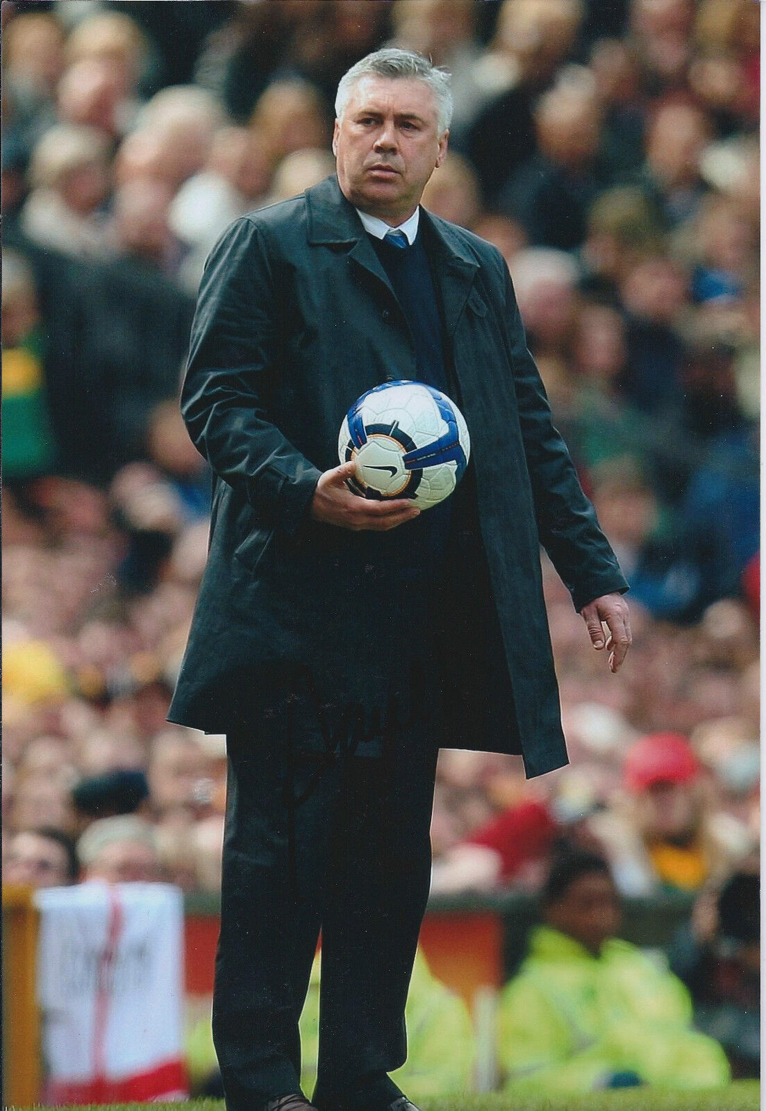 Carlo ANCELOTTI SIGNED Autograph 12x8 Photo Poster painting AFTAL COA Real Madrid Manager SPAIN