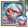 (Multi-Style)Disney Princess-11CT/18CT Stamped Cross Stitch 50*50cm/30*30cm