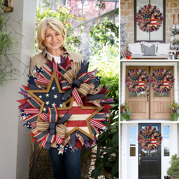 💖Limited Time Offer💖45%OFF-July 4 Patriotic Stars Wreath