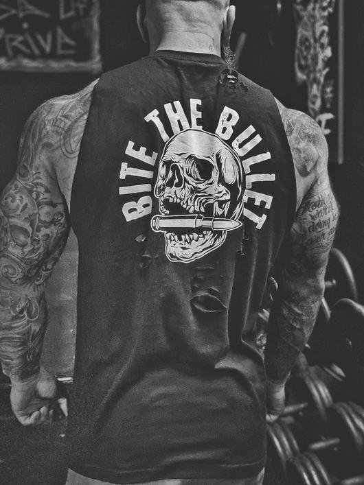 Devour skull print casual vest