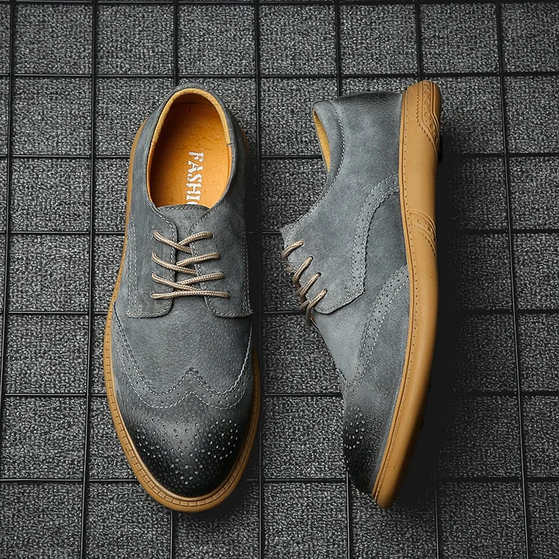 2022 New High Quality Men's shoes 100% Genuine Leather Casual Shoes Waterproof Work Shoes Cow Leather Loafers Plus Size 38-48
