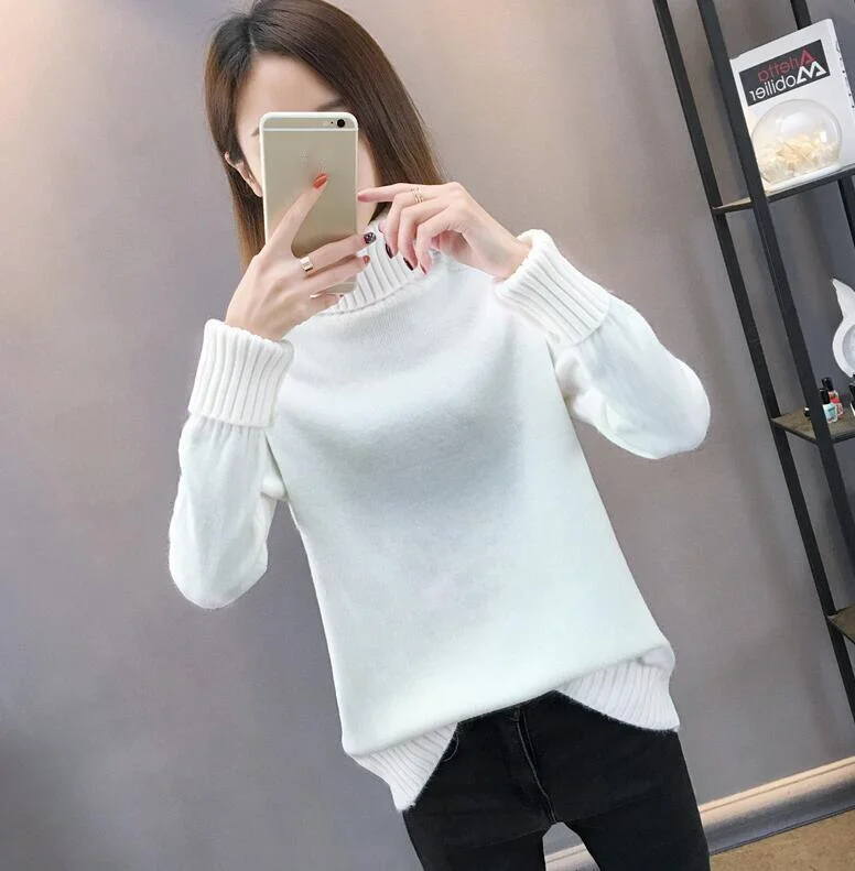 Sweater Female 2020 Autumn Winter Cashmere Knitted Women Sweater And Pullover Female Tricot Jersey Jumper Pull Femme