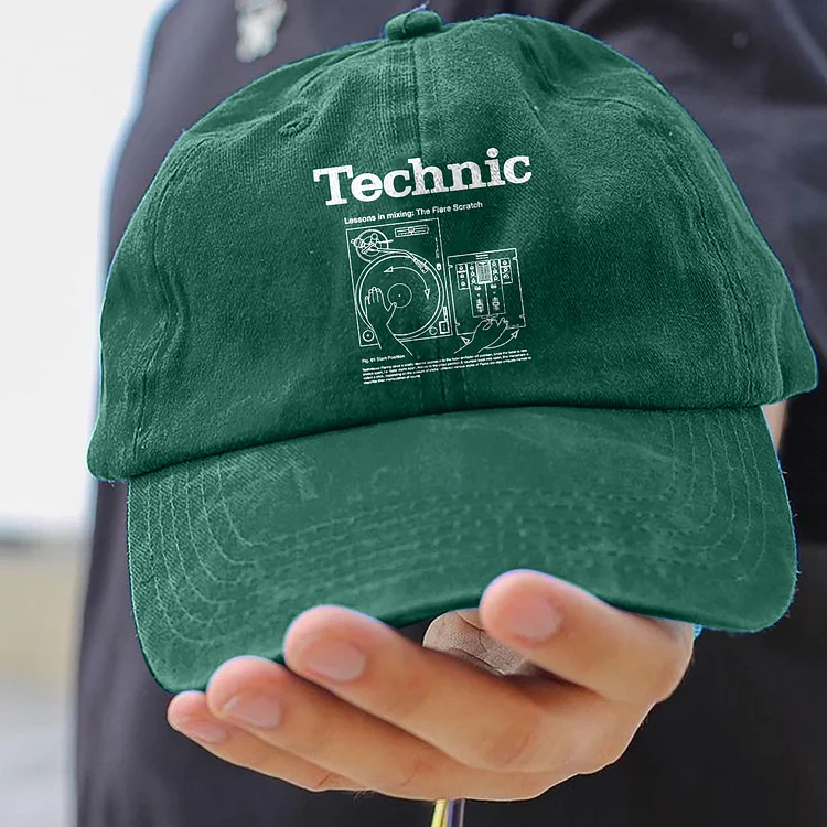 Techic Lessons In Mixing: The Flare Scratch Printed Baseball Cap