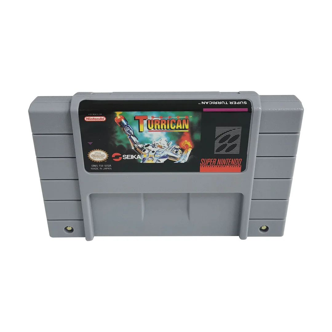 Super Turrican SNES For Super Nintendo Entertainment System - 16 Bit US Version Game Cartridge