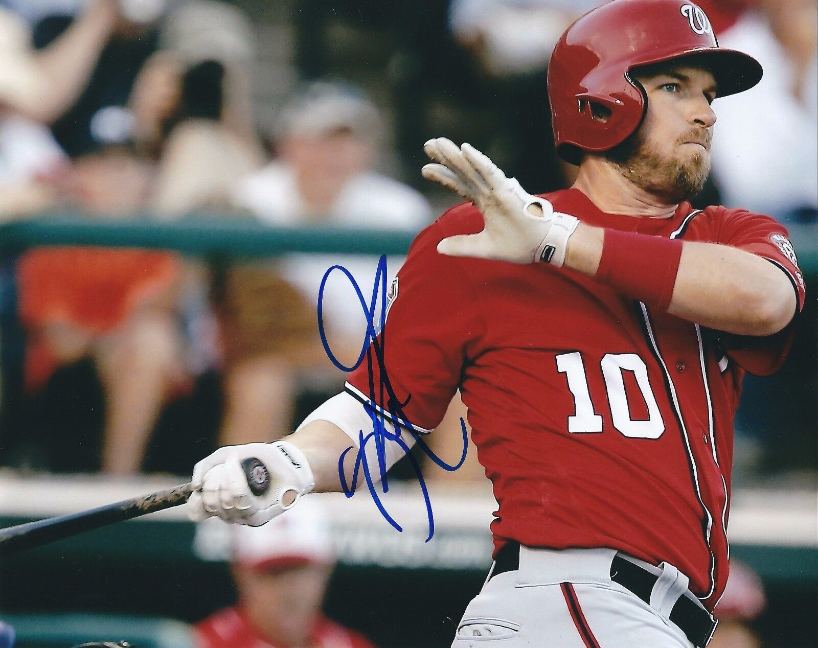 Signed 8x10 STEPHEN DREW Washington Nationals Autographed Photo Poster painting - COA