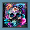 Flower Skull - Full Round Drill Diamond Painting