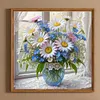 Daisy - peinture diamant perceuse ronde - 30*30cm