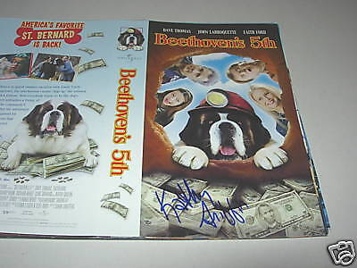 Kathy Griffin Beethovens 5th Signed VHS Movie Cover Photo Poster painting PSA BAS Guaranteed