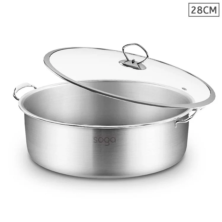 28cm Stainless Steel Casserole