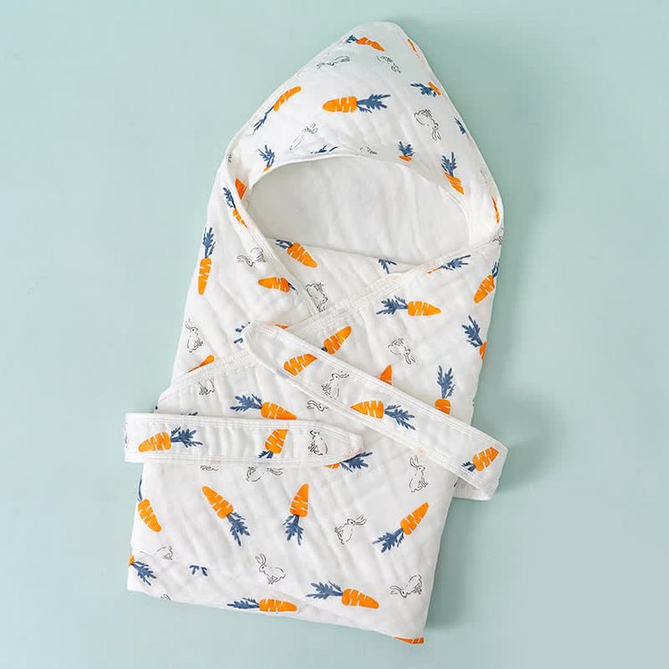 Baby Carrot Bunny Newborn Wrap Blanket