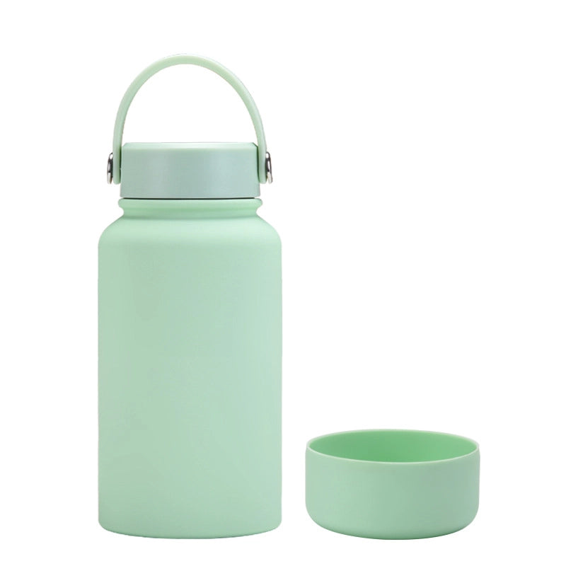 Casual Solid Color Stainless Steel Silica Gel Water Bottles 1 Piece