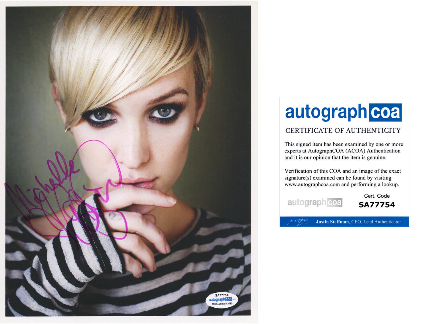 ASHLEE SIMPSON signed Autographed 8X10 Photo Poster painting - Hot SEXY Singer ACOA COA