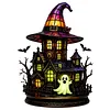 Gothic Witch Hat Night Light Halloween Decorations Colorful Wizard Hat Lamp
