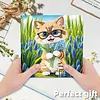 12Pcs Diamond Painting Cats and Dogs Greeting Card Set with Envelope