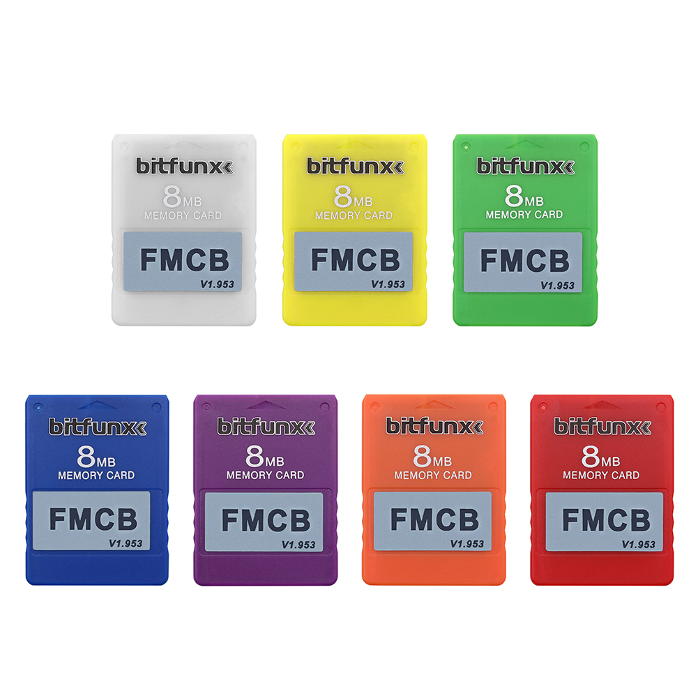 

8MB Free McBoot V1.953 Memory Card for PlayStation 2 FMCB 1.953 Memory Card, Yellow, 501 Original