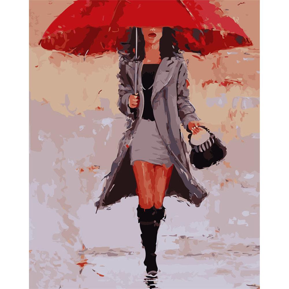

40x50cm - Paint By Numbers Umbrella Woman, 501 Original