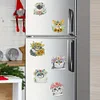 (US Local)6pcs Cat DIY Diamond Painting Fridge Magnets Craft Kit