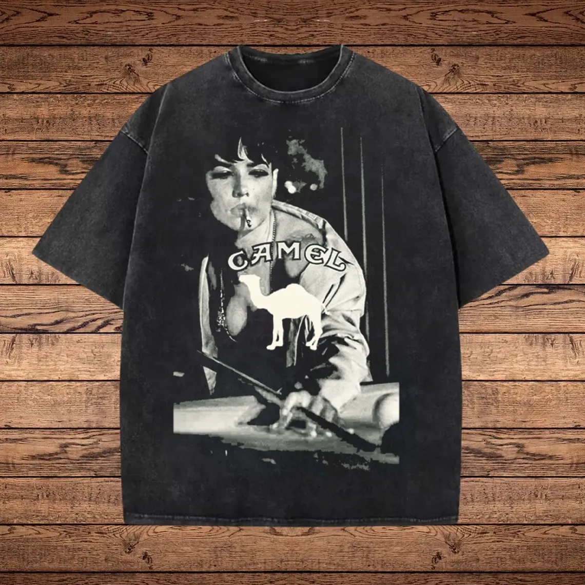 Bold Artwork Design Graphic Washed T-shirt