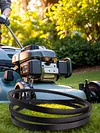 Black Deck Belt Mower Deck Drive Belt Deck Spindle Belt for Craftsman Lawn Mower
