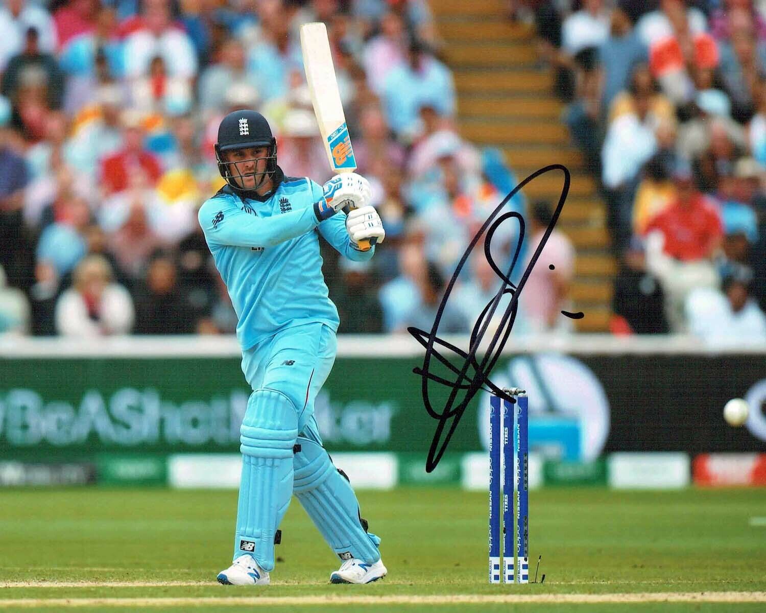 Jason ROY Signed Autograph 10x8 England Cricket World Cup Photo Poster painting 1 AFTAL COA