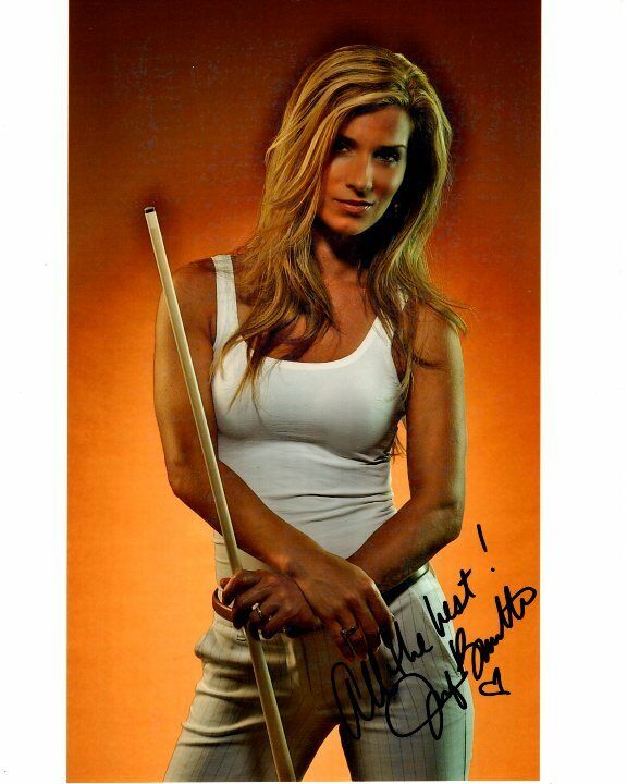 JENNIFER BARRETTA signed autographed 8x10 POOL BILLIARDS PLAYER Photo Poster painting