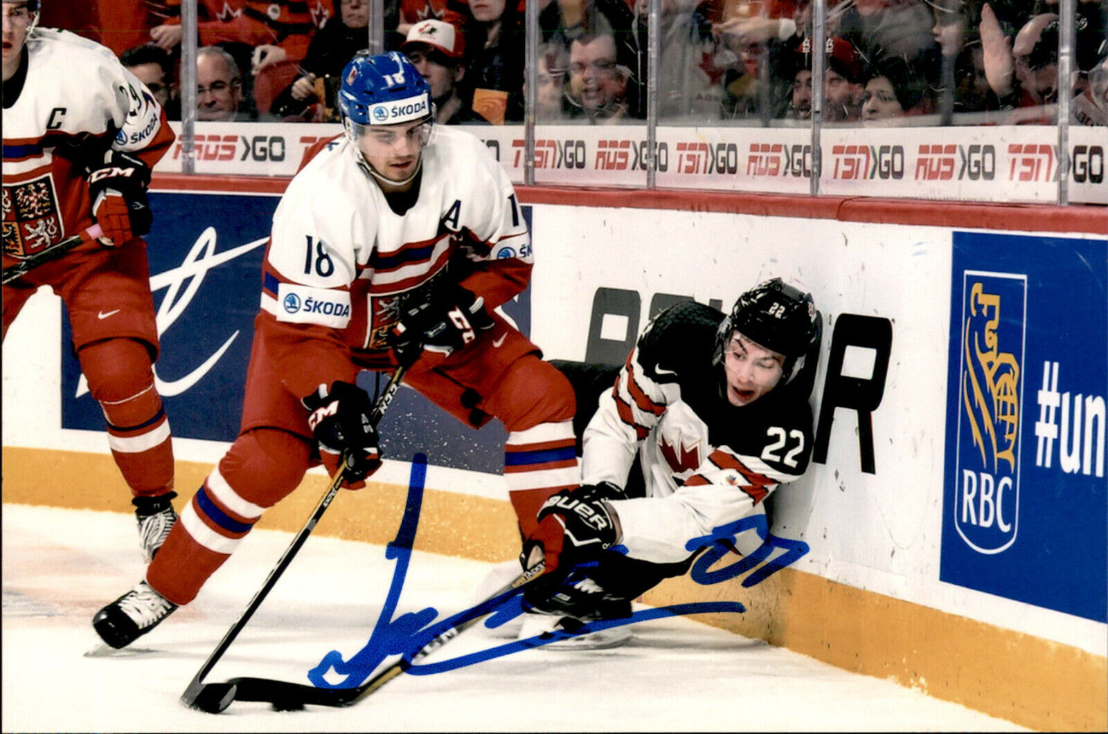 Michael Spacek Signed 4x6 Photo Poster painting TEAM CZECH REPUBLIC / WINNIPEG JETS