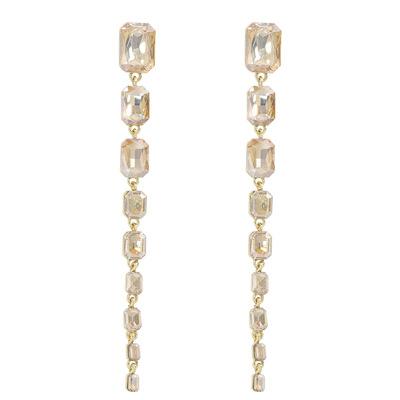 Big Rhinestone Long Drop Dangle Women Earrings | Oxredo Shop Ramadan Sale