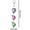 DIY Unicorn Diamond Painting Double-Sided Keychain