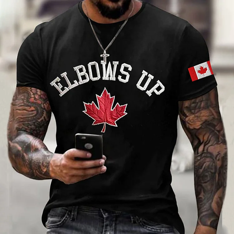 Canada Elbow Up Print Men's T-shirt