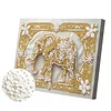 DIY Pearl Painting Elephant for Home Wall Decor with Frame(20x30cm)